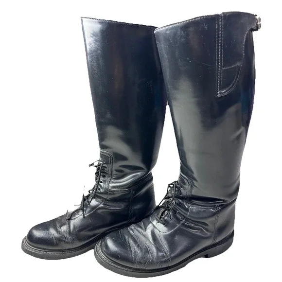 Vintage Equestrian Horse Riding Boots Vibram Sole Mens Size 10D Hand Made